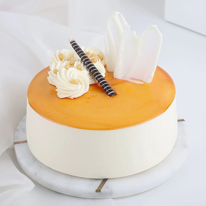 Colourful Gerberas N Butterscotch Cake Combo