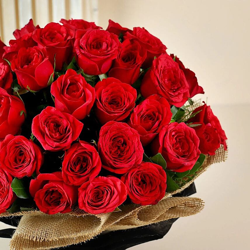 Crimson Love Red Rose Bouquet