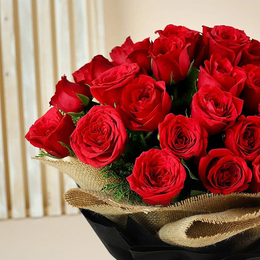 Crimson Love Red Rose Bouquet