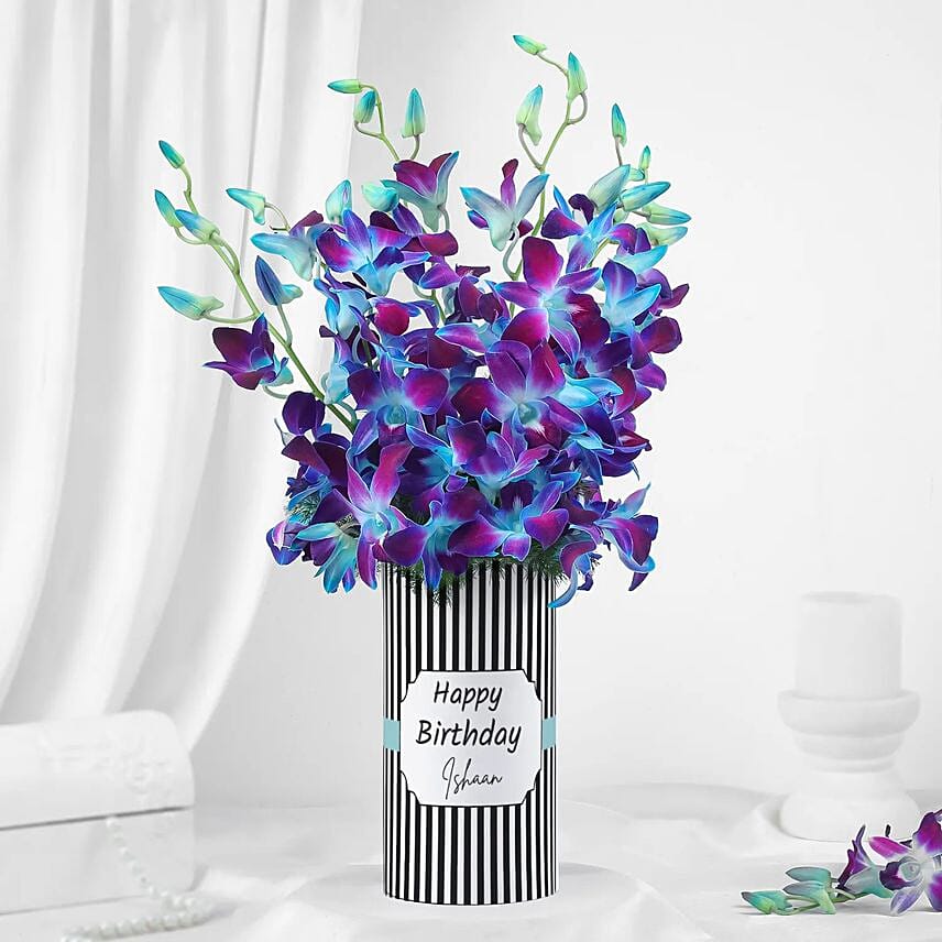 أوركيد أزرق مخصص لعيد الميلاد