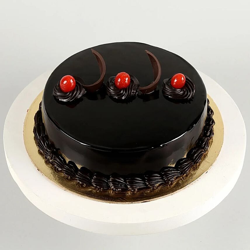 Luxe Love Orchids Bouquet Truffle Cake