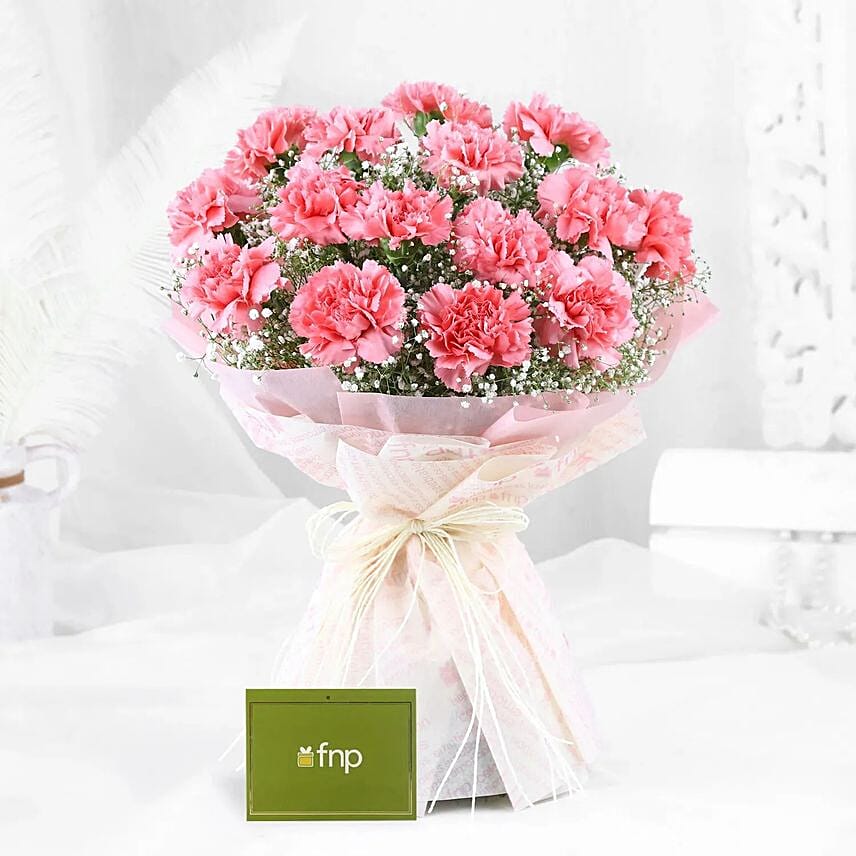 Magical Dust Carnations N Truffle Cake Combo