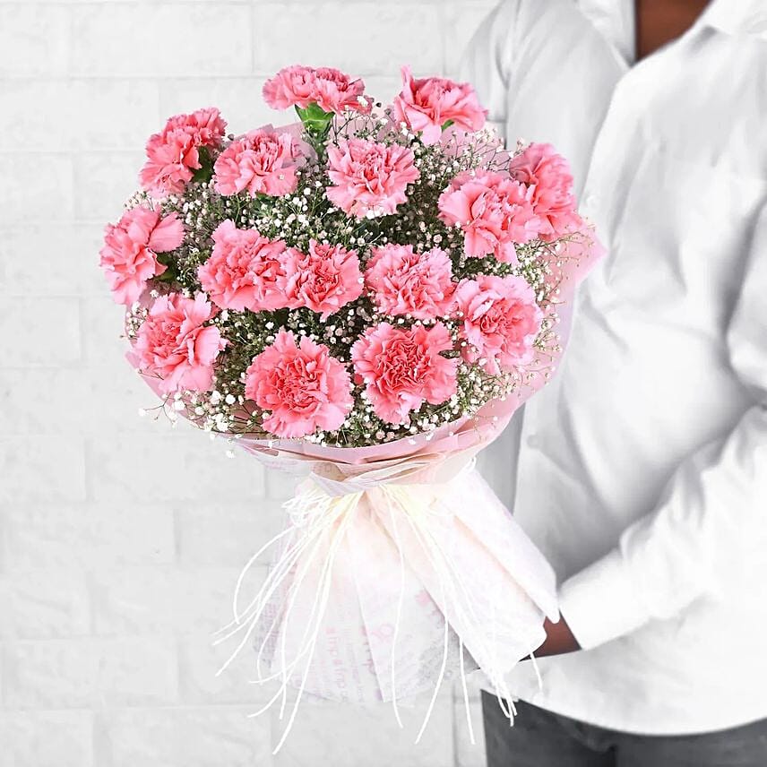 Magical Dust Carnations N Truffle Cake Combo