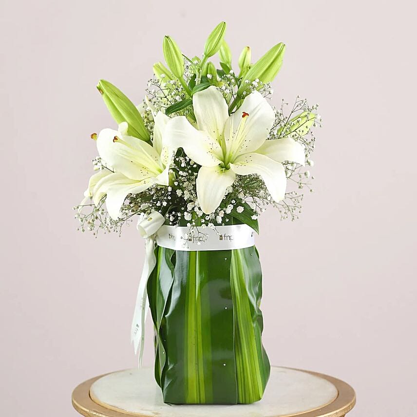 Moonlight Bouquet Of Lilies