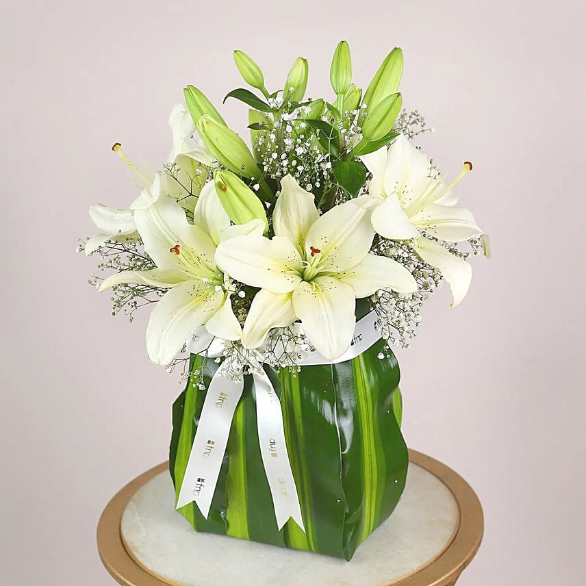 Moonlight Bouquet Of Lilies
