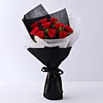 Premium Red Roses Double Wrapped Bouquet