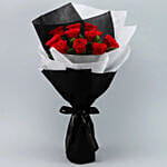 Premium Red Roses Double Wrapped Bouquet