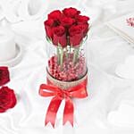 Grateful For You Roses in jar Arrangement