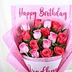 Joyful Personalised Rose Bouquet