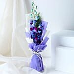 Enchanting Orchid Bouquet N Truffle Cake
