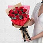 11 Romantic Red Roses Bouquet