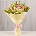 Asiatic Lilies Carnations Mixed Bouquet