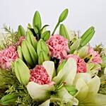 Asiatic Lilies Carnations Mixed Bouquet