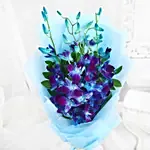 Azure Symphony Bouquet N Bento Cake