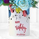 Bedazzled Orchids N Roses Vase Arrangement