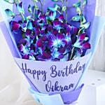 Blue Orchid Personalised Wish