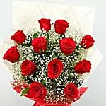 Confetti Of Love Red Color Roses Bouquet