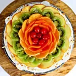 Creamy Vanilla Fruit Cake