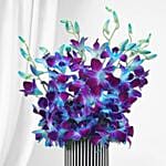Elegant Orchid Charm Birthday Vase
