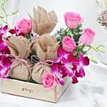 Floral N Nutty Hamper for Mom