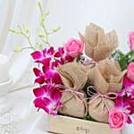 Floral N Nutty Hamper for Mom