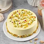 Golden Delight Rasmalai Eggless Cake
