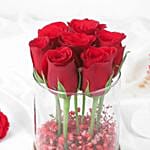 Grateful For You Roses in jar Arrangement