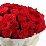 Majestic 50 Red Roses Bouquet