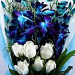 Mesmerising Orchids and Roses Bouquet
