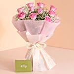 Mesmerizing Love Pink Roses Bouquet