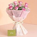 Mesmerizing Pink Roses Bouquet