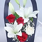 Opulent Elegance Bouquet N Truffle Cake Combo