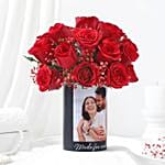 Personalised Rose Affair Gift Vase