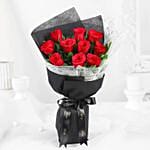 Premium Red Roses Double Wrapped Bouquets