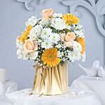 Romantic Union of Roses and Gerberas