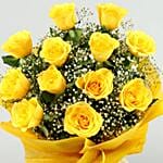 Sunshine Delivered Roses Bouquet Truffle Cake