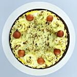 Vanilla Cake With Gulab Jamun Half kg Eggless