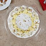 Vanilla Flavored Pista Rasmalai Cake Half kg Eggless