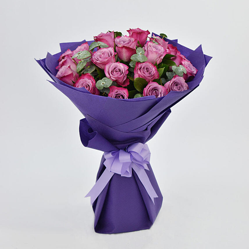 Eternal 20 Purple Roses Bouquet