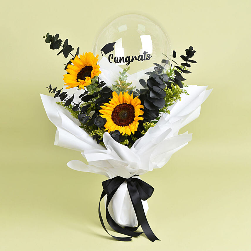 Graduation Sunflower Bouquet