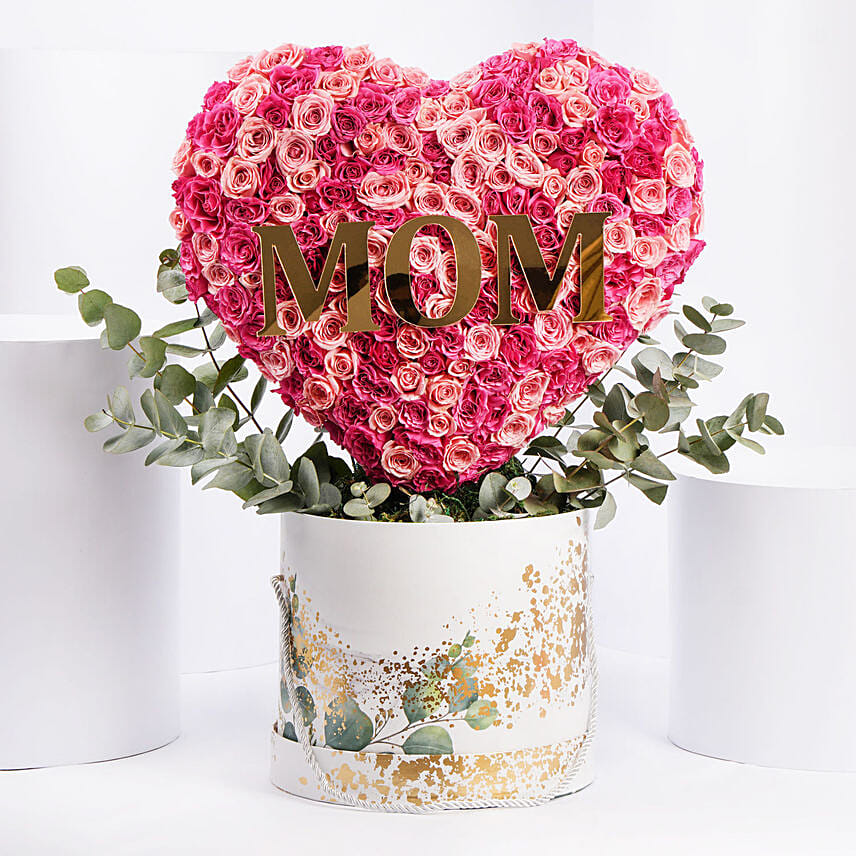 Heart Of Roses For Mom: Mothers Day Gifts in Jordan