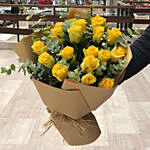 Dazzling Yellow Rose Bouquet