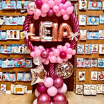 Pink Balloon Arch For Baby Girl