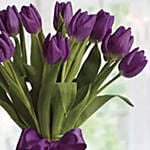 10 Purple Tulip Arrangement