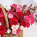 Gorgeous Roses Basket