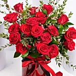 Passionate 18 Roses Arrangement