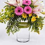 Blooming Elegance Lily N Gerbera Rose Gift