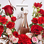 Dior Jadore Perfume And Roses Collection