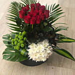 Red N White Flowers Arrangement