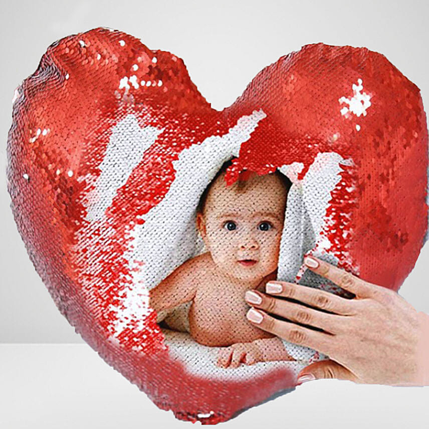 Personalised Heart Shaped Magic Pillow